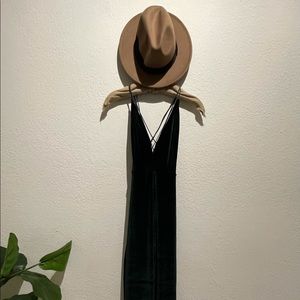 TOBI Velvet Green Dress